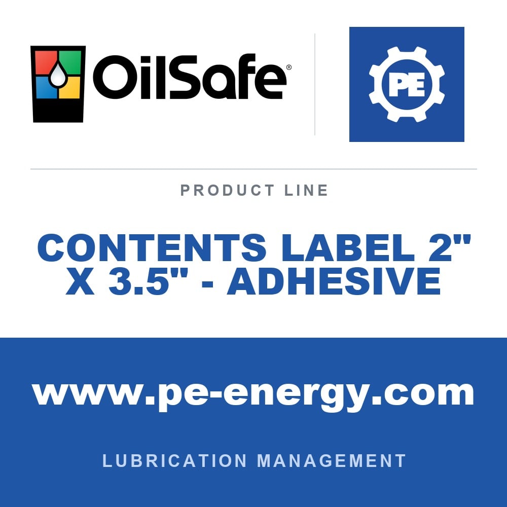 OilSafe OS-CONTENTS-LABEL-2-X-3-5-ADHESIVE - OilSafe Contents Label 2" x 3.5" - Adhesive