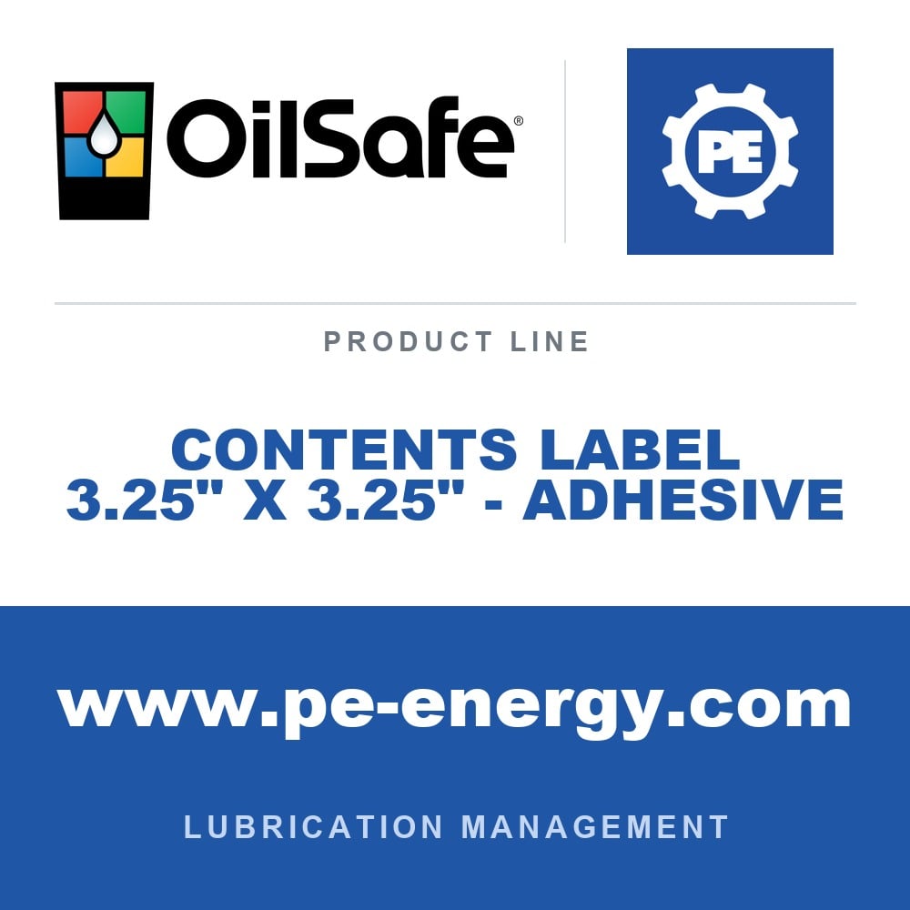 OilSafe OS-CONTENTS-LABEL-3-25-X-3-25-ADHESIVE - OilSafe Contents Label 3.25" x 3.25" - Adhesive