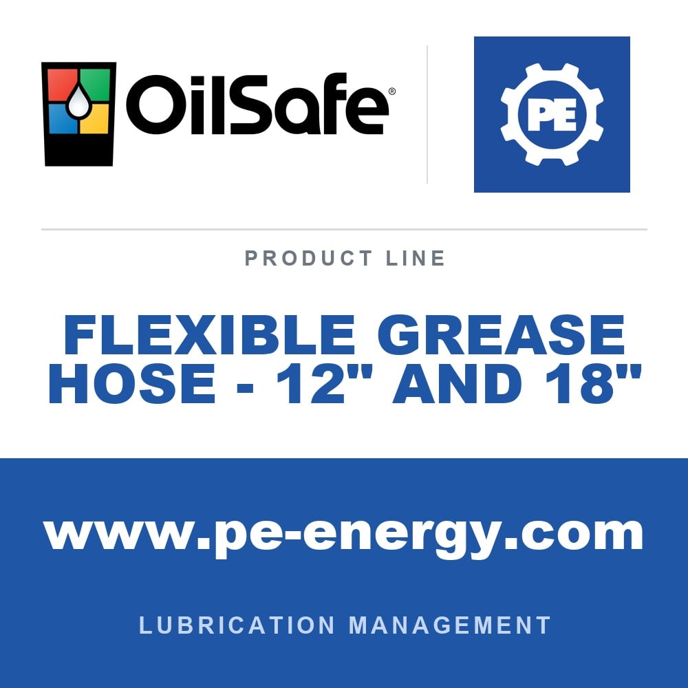 OilSafe OS-FLEXIBLE-GREASE-HOSE-12-AND-18 - OilSafe Flexible Grease Hose - 12" and 18"