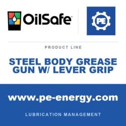 OilSafe OS-STEEL-BODY-GREASE-GUN-W-LEVER-GRIP - OilSafe Steel Body Grease Gun w/ Lever Grip