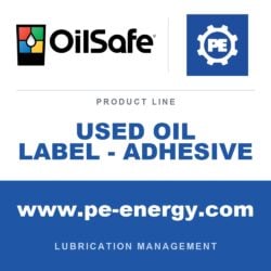 OilSafe OS-USED-OIL-LABEL-ADHESIVE - OilSafe Used Oil Label - Adhesive