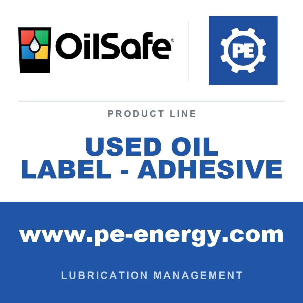 OilSafe OS-USED-OIL-LABEL-ADHESIVE - OilSafe Used Oil Label - Adhesive