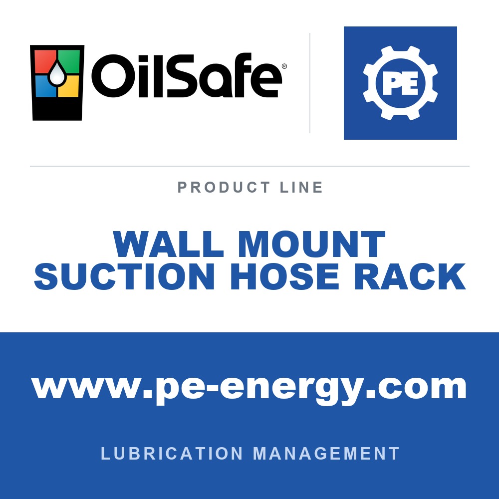 OilSafe WALL MOUNT SUCTION HOSE RACK - OilSafe Wall Mount Suction Hose Rack