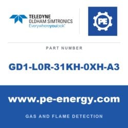 Oldham Simtronics GD1-L0R-31KH-0XH-A3 - Oldham Simtronics GD1-L0R-31KH-0XH-A3 GD1 Receiver H2S 200 ppm*m, ATEX, IECEx, 4-20mA, source, HART