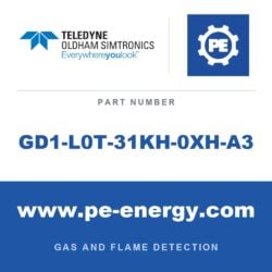 Oldham Simtronics GD1-L0T-31KH-0XH-A3 - Oldham Simtronics GD1-L0T-31KH-0XH-A3 GD1 Transmitter H2S 200 ppm*m, 75m range. ATEX, IECEx, 4-20mA