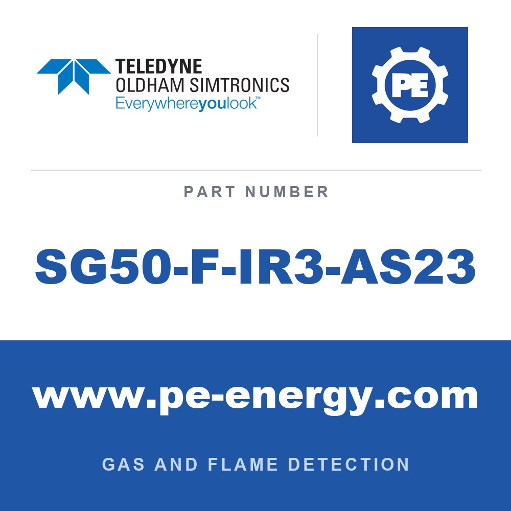 Oldham Simtronics SG50-F-IR3-AS23 - Oldham Simtronics SG50-F-IR3-AS23 Triple IR (IR3) SG50-F, for Hydrocarbon Fire where exhaust gases may