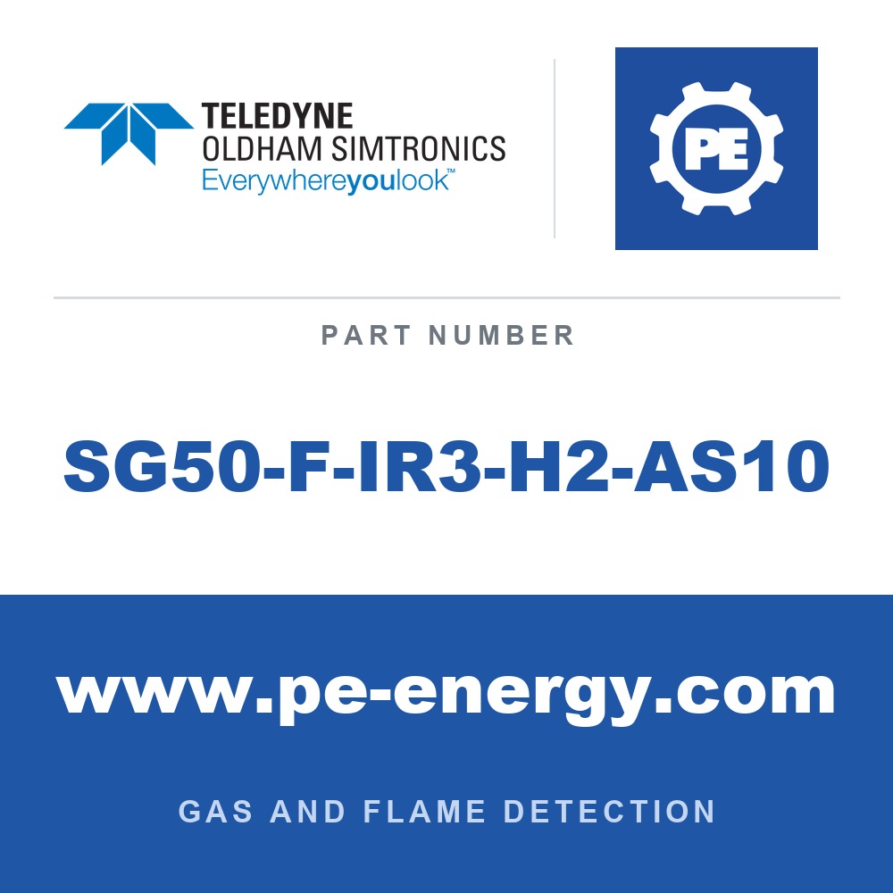 Oldham Simtronics SG50-F-IR3-H2-AS10 - Oldham Simtronics SG50-F-IR3-H2-AS10 Triple IR (IR3) SG50-F for Energy Transition Fires - e.g. Hydrogen