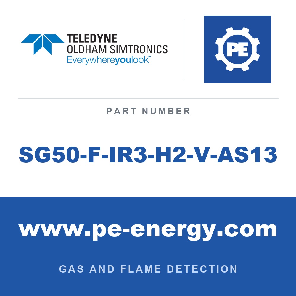 Oldham Simtronics SG50-F-IR3-H2-V-AS13 - Oldham Simtronics SG50-F-IR3-H2-V-AS13 Xtend Triple IR (IR3) SG50-F for Energy Transition Fires - HC &