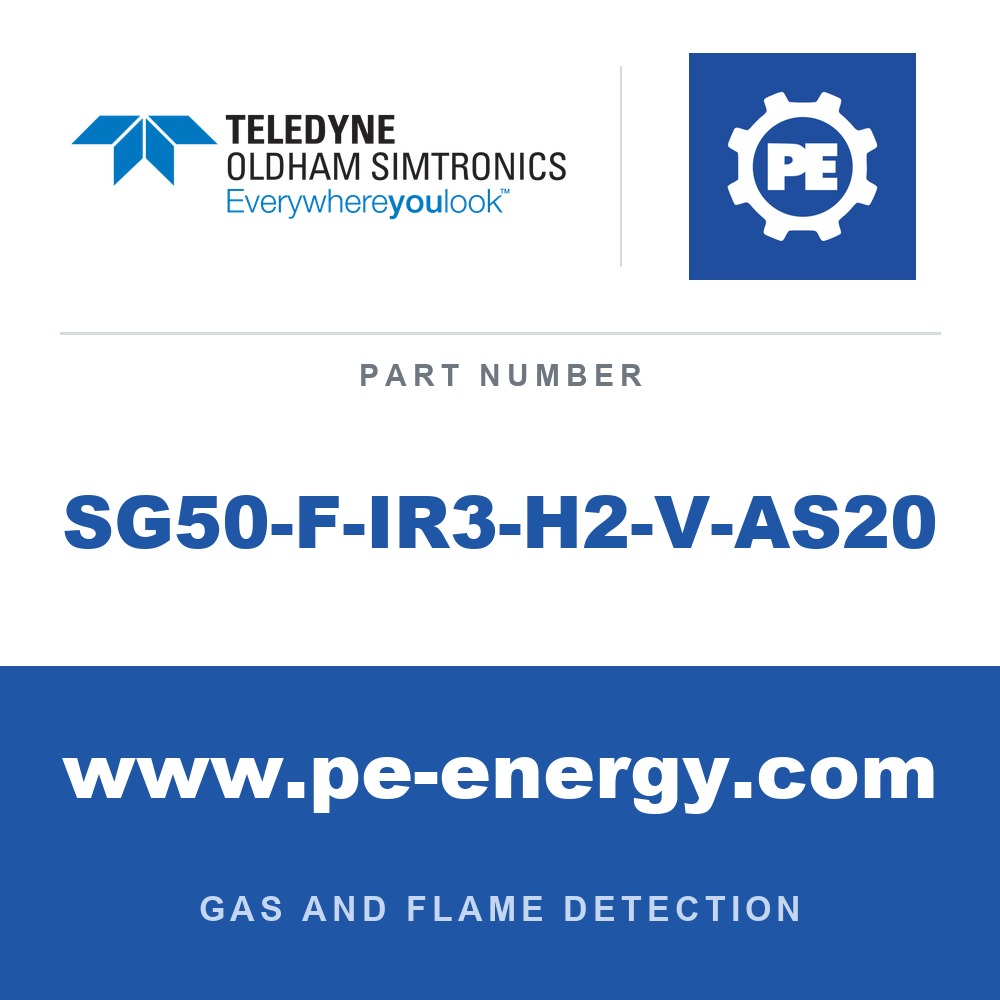 Oldham Simtronics SG50-F-IR3-H2-V-AS20 - Oldham Simtronics SG50-F-IR3-H2-V-AS20 Triple IR (IR3) for Energy Transition Fires - e.g. Hhydrogen, with