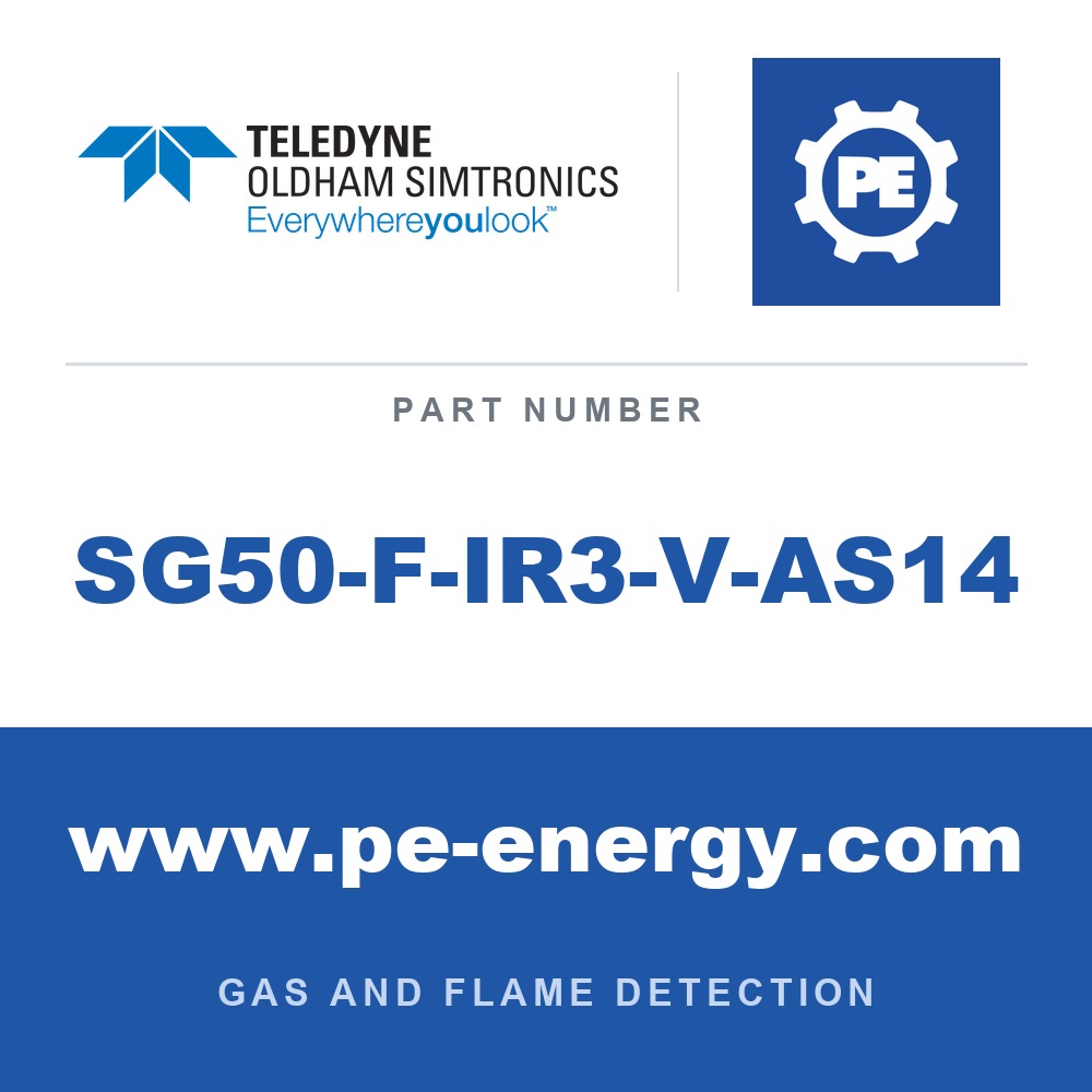 Oldham Simtronics SG50-F-IR3-V-AS14 - Oldham Simtronics SG50-F-IR3-V-AS14 Triple IR (IR3) SG50-F for Hydrocarbon Fire where exhaust gases may