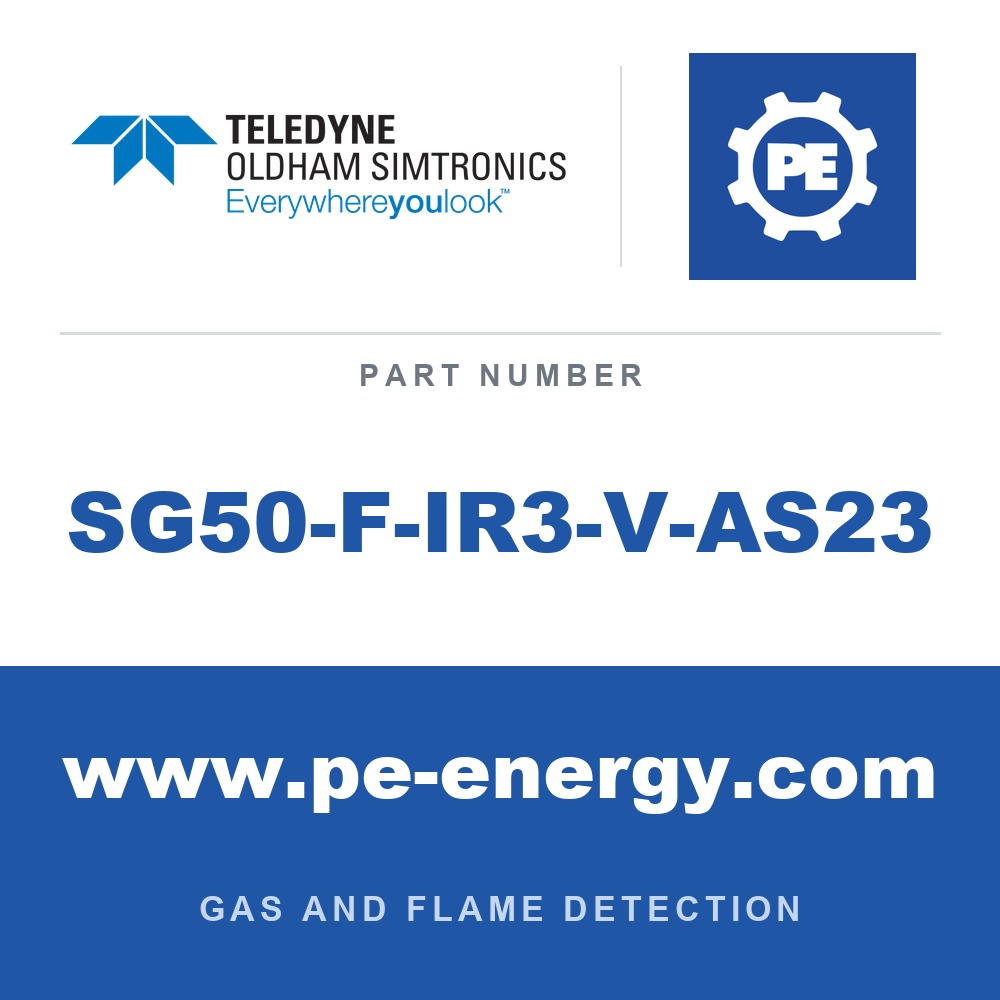 Oldham Simtronics SG50-F-IR3-V-AS23 - Oldham Simtronics SG50-F-IR3-V-AS23 Triple IR (IR3) SG50-F for Hydrocarbon Fire where exhaust gases may