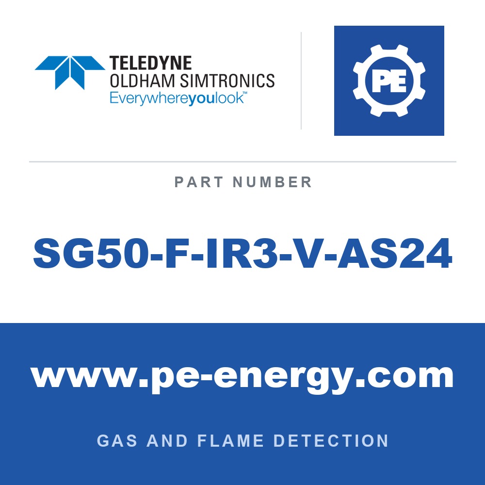 Oldham Simtronics SG50-F-IR3-V-AS24 - Oldham Simtronics SG50-F-IR3-V-AS24 Triple IR (IR3) SG50-F for Hydrocarbon Fire where exhaust gases may
