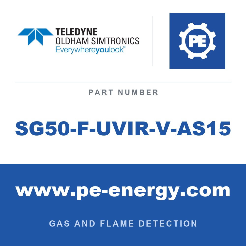 Oldham Simtronics SG50-F-UVIR-V-AS15 - Oldham Simtronics SG50-F-UVIR-V-AS15 UV-IR SG50-F, for non-Hydrocarbon Fire, with color camera. Complied