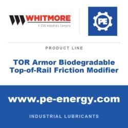Whitmore TOR Armor Biodegradable Top-of-Rail Friction Modifier - Whitmore TOR Armor Biodegradable Top-of-Rail Friction Modifier
