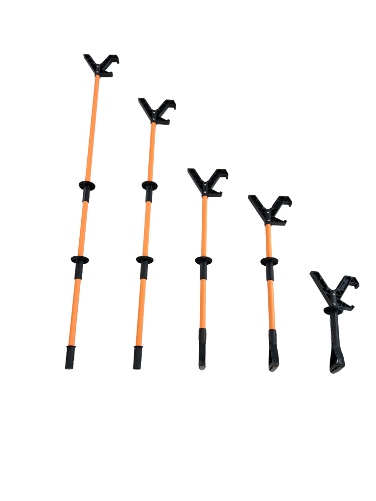 2024 ShoveIt Family Hand Safety Tool 9 SHST90A - ShoveIt No Touch Push / Pull Pole Hand Safety Tool - Aluminum Inserts, 90" Length