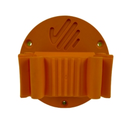 QTH2 - UseIt Quick Tool Holder Organizer - Quick Tool Holder 2, Hi-Viz Orange w/ Magnetic Base (for 0.6"-1.4"/15-35mm diameter handles) - Hand Safety Tool Co.