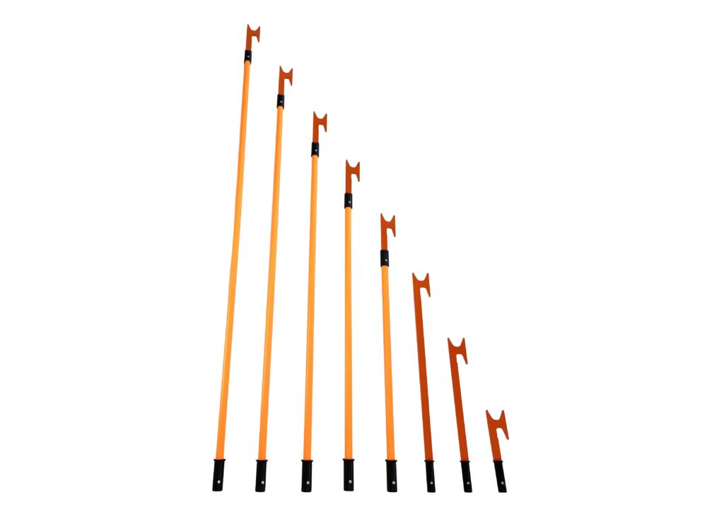 SnagIt Family Hand Safety Tool 4724 13 SNAGIT96 - SnagIt No Touch Hand Safety Sling Tool - 96" OAL, Aluminum Head on Fiberglass Tube with Standard End Grip - Hand Safety Tool Co.