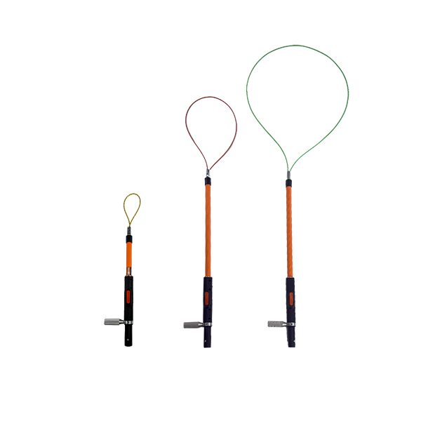 SnareIt family open 1 SNAREIT-CUSTOM - SnareIt No-Touch Secure Capture Safety Tool - Custom Length Cable - Hand Safety Tool Co.