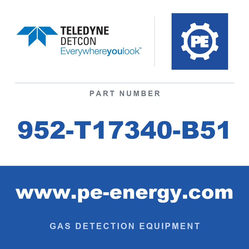 Detcon 952-T17340-B51 - Teledyne Detcon 952-T17340-B51 Model 1000 Analyzer, Dual Channel, Sensor 1 0-25ppm H2S, Sensor 2 0-5% CO2 by Vol. with Air Flow Fault
