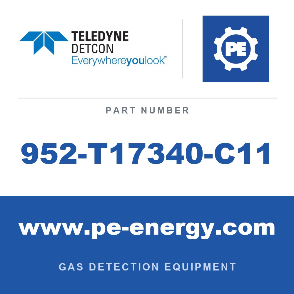 Detcon 952-T17340-C11 - Teledyne Detcon 952-T17340-C11 Model 1000 Analyzer, Dual Channel, Sensor 1 0-50ppm H2S, Sensor 2 0-1% CO2 by Vol. with Air Flow Fault
