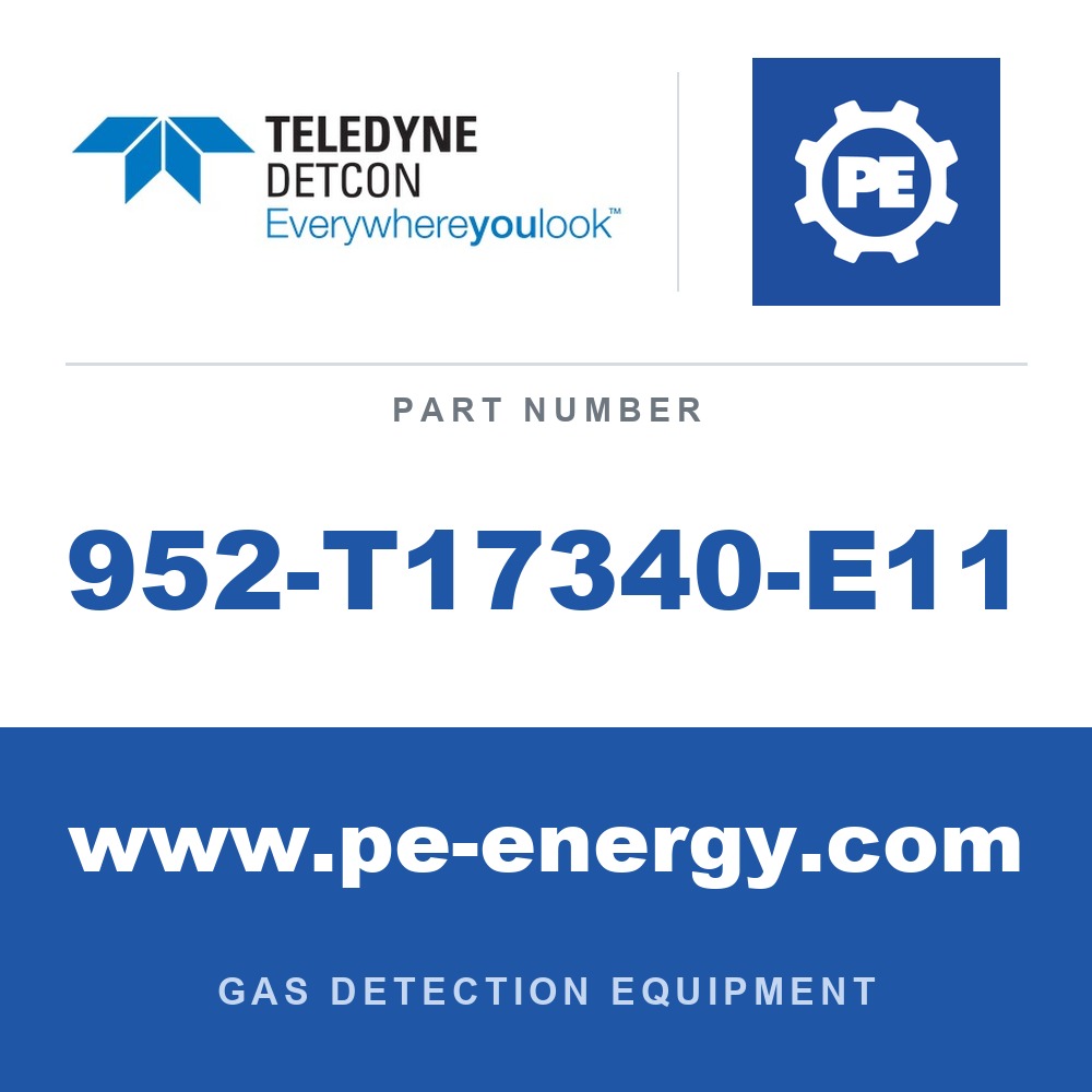 Detcon 952-T17340-E11 - Teledyne Detcon 952-T17340-E11 Model 1000 Analyzer, Dual Channel, Sensor 1 0-500ppm H2S, Sensor 2 0-1% CO2 by Vol. with Air Flow Fault