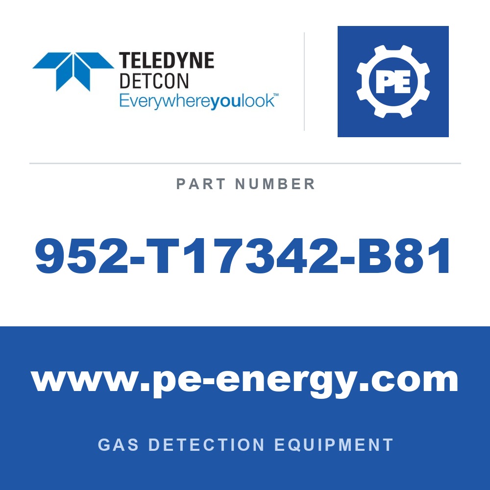 Detcon 952-T17342-B81 - Teledyne Detcon 952-T17342-B81 Model 1000 Analyzer, Dual Channel, Sensor 1 0-25ppm H2S, Sensor 2 0-25% CO2 by Vol. with Air Flow Fault