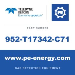 Detcon 952-T17342-C71 - Teledyne Detcon 952-T17342-C71 Model 1000 Analyzer, Dual Channel, Sensor 1 0-50ppm H2S, Sensor 2 0-20% CO2 by Vol. with Air Flow Fault