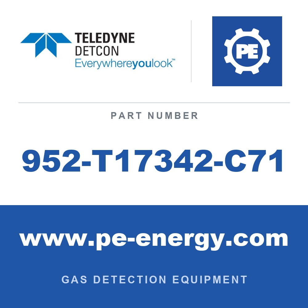 Detcon 952-T17342-C71 - Teledyne Detcon 952-T17342-C71 Model 1000 Analyzer, Dual Channel, Sensor 1 0-50ppm H2S, Sensor 2 0-20% CO2 by Vol. with Air Flow Fault