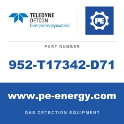 Detcon 952-T17342-D71 - Teledyne Detcon 952-T17342-D71 Model 1000 Analyzer, Dual Channel, Sensor 1 0-100ppm H2S, Sensor 2 0-20% CO2 by Vol. with Air Flow Fault