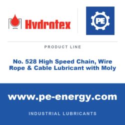 Hydrotex No. 528 High Speed Chain, Wire Rope & Cable Lubricant with Moly - Hydrotex No. 528 High Speed Chain, Wire Rope & Cable Lubricant with Moly