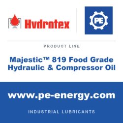 Hydrotex Majestic™ 819 Food Grade Hydraulic & Compressor Oil - Hydrotex Majestic™ 819 Food Grade Hydraulic & Compressor Oil