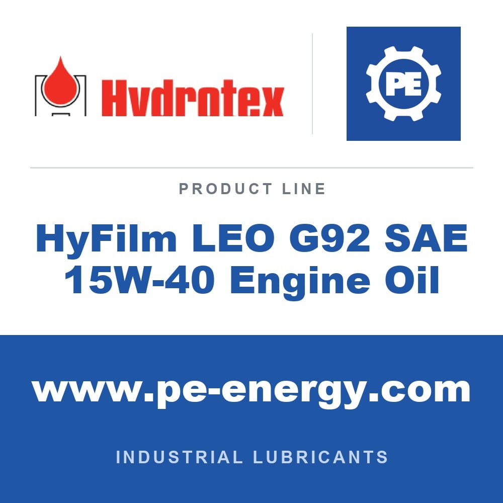Hydrotex HyFilm LEO G92 SAE 15W-40 Engine Oil - Hydrotex HyFilm LEO G92 SAE 15W-40 Engine Oil