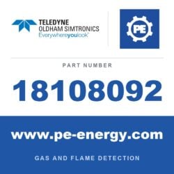 Oldham Simtronics 18108092 - Oldham Simtronics 18108092 H2S, Hydrogen Sulfide 250 ppm N2 112L (112DA)