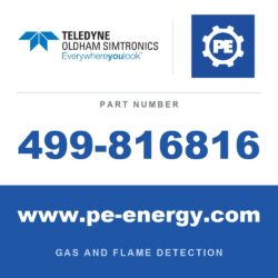 Oldham Simtronics 499-816816 - Oldham Simtronics 499-816816 TAG 1x80x20mm, SS 316, CUSTOM TEXT, including washer and split ring (for GD10