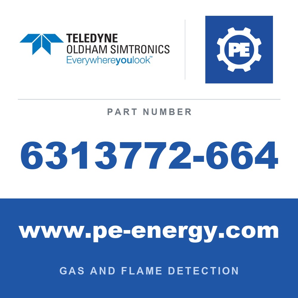 Oldham Simtronics 6313772-664 - Oldham Simtronics 6313772-664 CH4, Methane 0-500 ppm, XP sensor for OLCT 20/40/50/60/80
