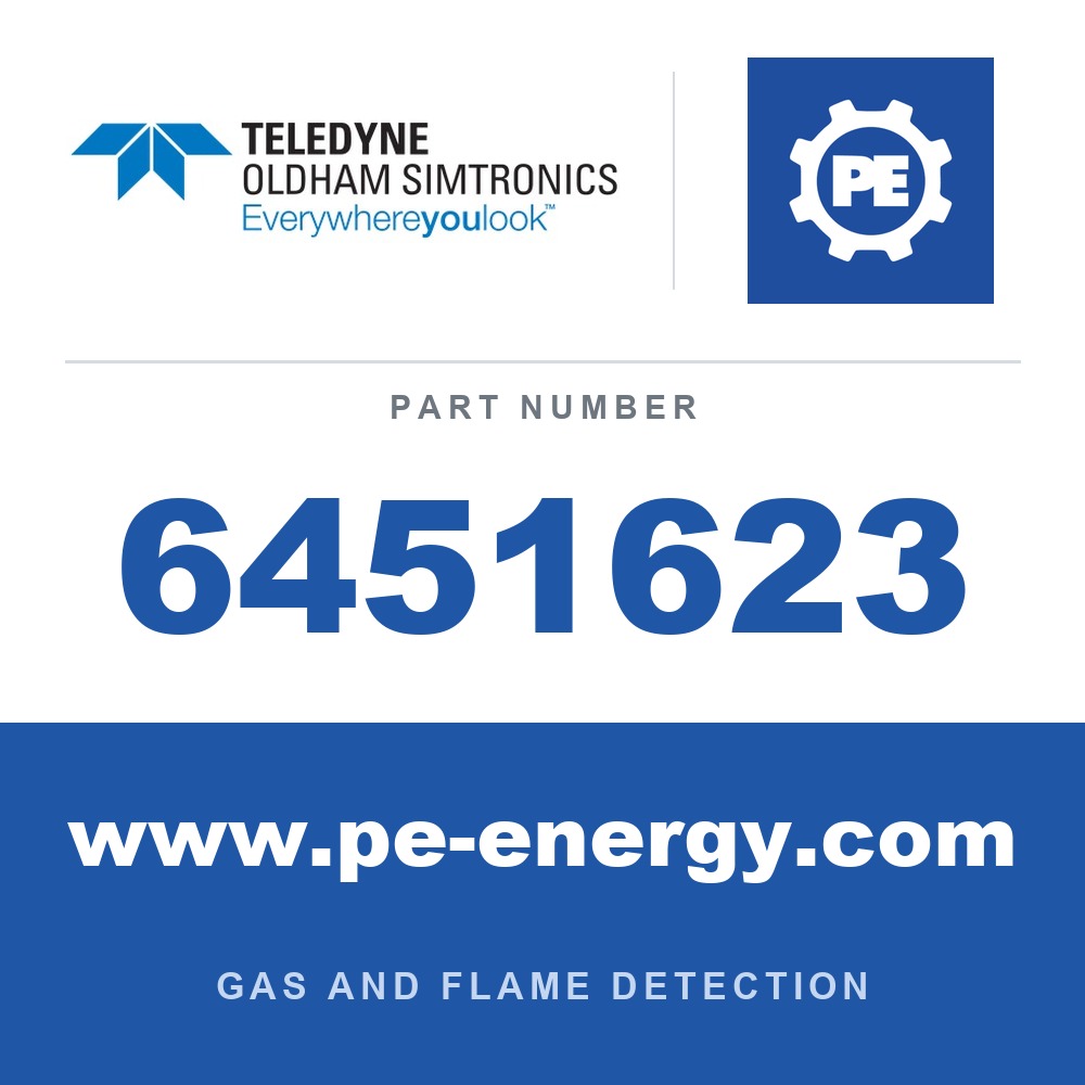 Oldham Simtronics 6451623 - Oldham Simtronics 6451623 OLCT100 IS (Tox and O2) or NO board Indicate gas and range