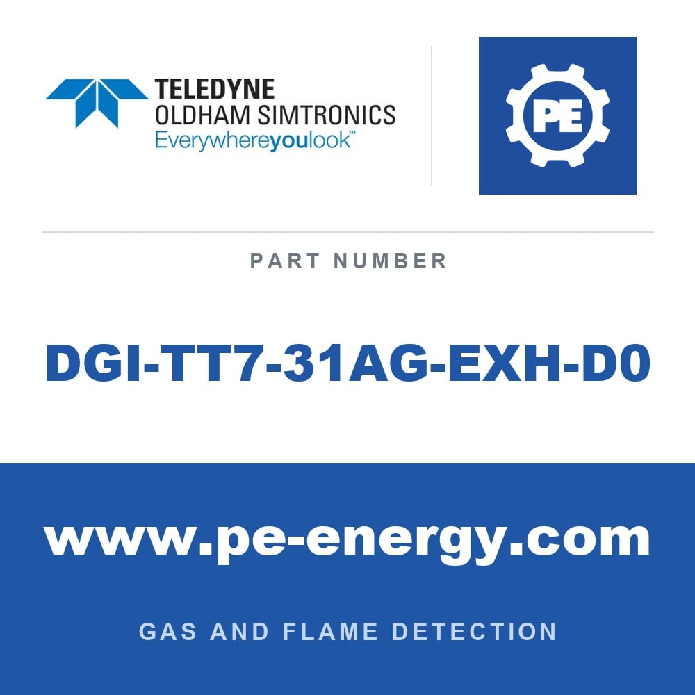Oldham Simtronics DGI-TT7-31AG-EXH-D0 - Oldham Simtronics DGI-TT7-31AG-EXH-D0 DGi-TT7 H2S, Hydrogen sulfide 0-100 ppm HT, no Relay