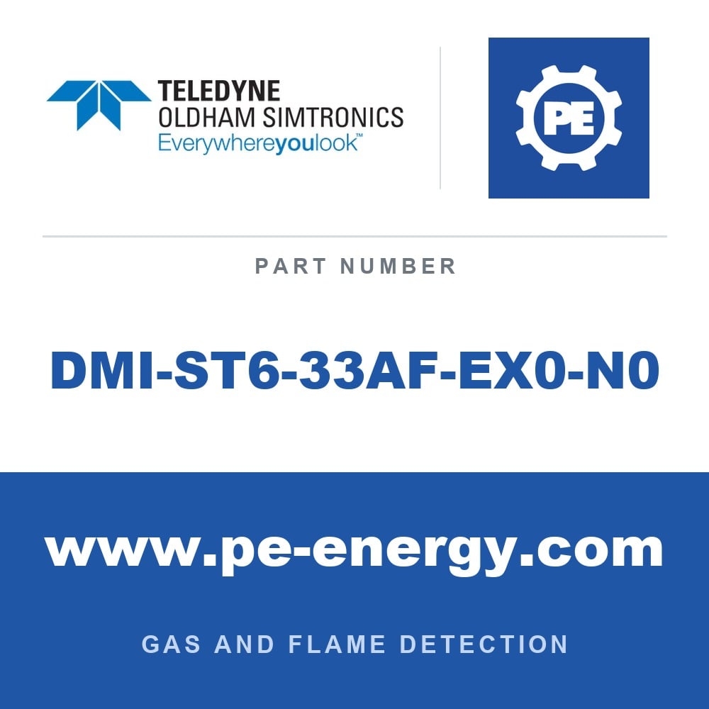 Oldham Simtronics DMI-ST6-33AF-EX0-N0 - Oldham Simtronics DMI-ST6-33AF-EX0-N0 HCN, Hydrogen cyanide 0-50 ppm, for SS 316L DG7 Series