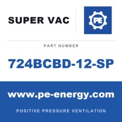 Super Vac 724BCBD-12-SP - Super Vac 724BCBD-12-SP 24" Brake Cooling Fan DeWalt FLEXVOLT (2) 12Ah Battery, (2) Chargers with Shore Power