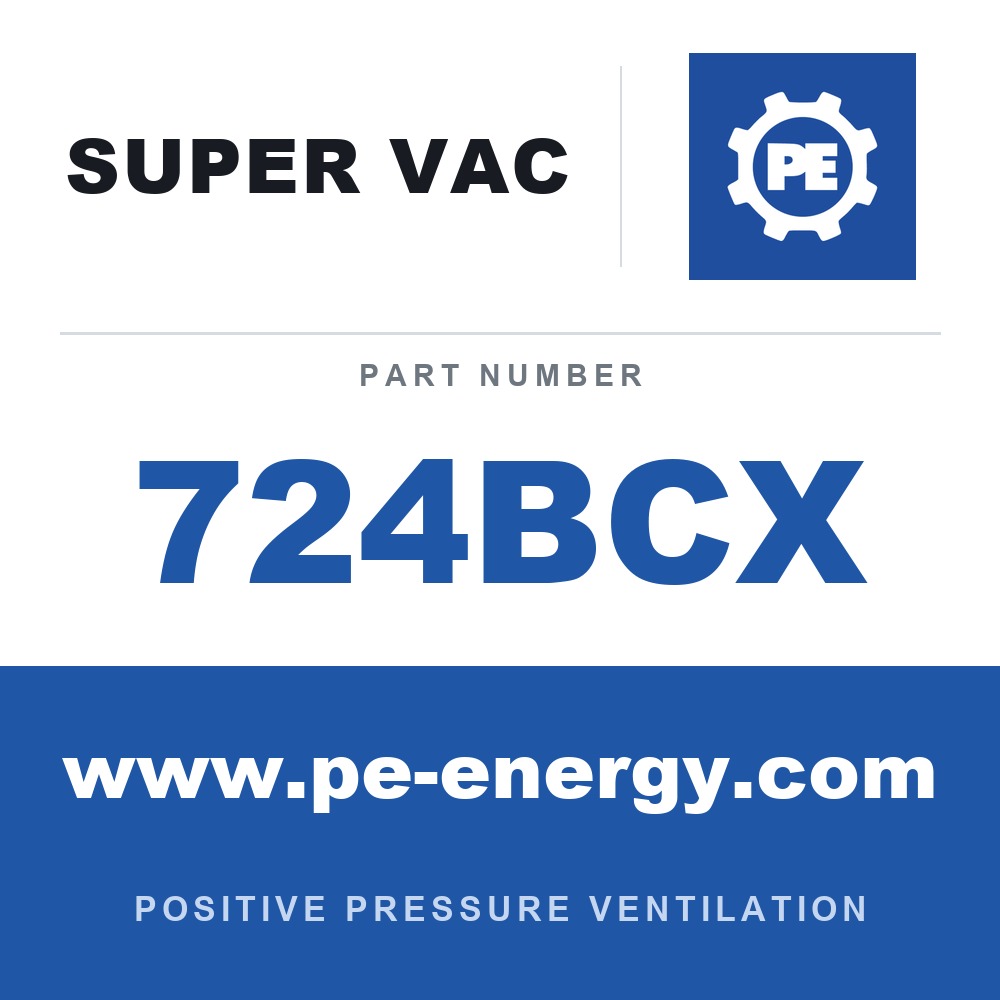 Super Vac 724BCX - Super Vac 724BCX 24" Electric Aircraft Brake Cooling Fan, Hazardous Location