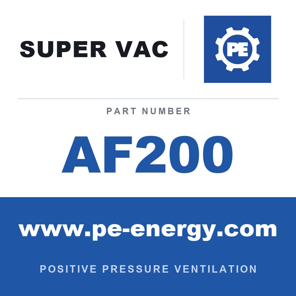 Super Vac AF200 - Super Vac AF200 20" F Series Pneumatic Confined Space Fan