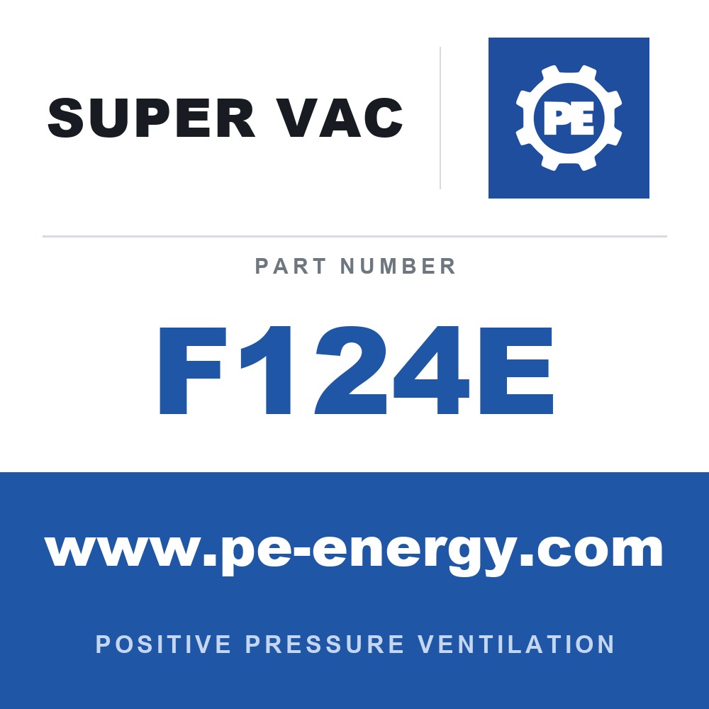 Super Vac F124E - Super Vac F124E 12" F Series Electric Confined Space Fan, Hazardous Location