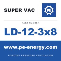 Super Vac LD-12-3x8 - Super Vac LD 12-3x8 L Duct, 12" Diameter With Adapter