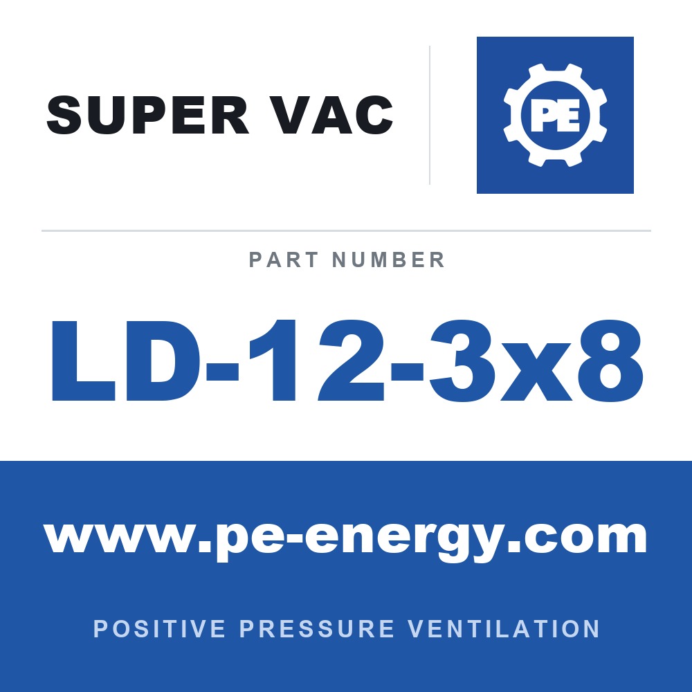 Super Vac LD-12-3x8 - Super Vac LD 12-3x8 L Duct, 12" Diameter With Adapter