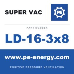 Super Vac LD-16-3x8 - Super Vac LD 16-3x8 L Duct, 16" Diameter With Adapter