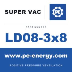 Super Vac LD08-3x8 - Super Vac LD08-3x8 L Duct, 8" Diameter No Adapter Needed