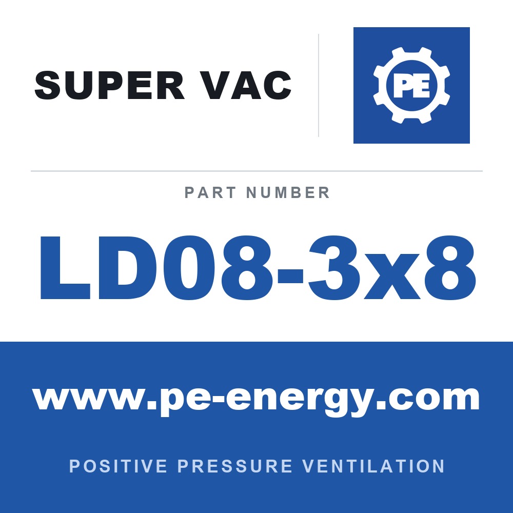 Super Vac LD08-3x8 - Super Vac LD08-3x8 L Duct, 8" Diameter No Adapter Needed