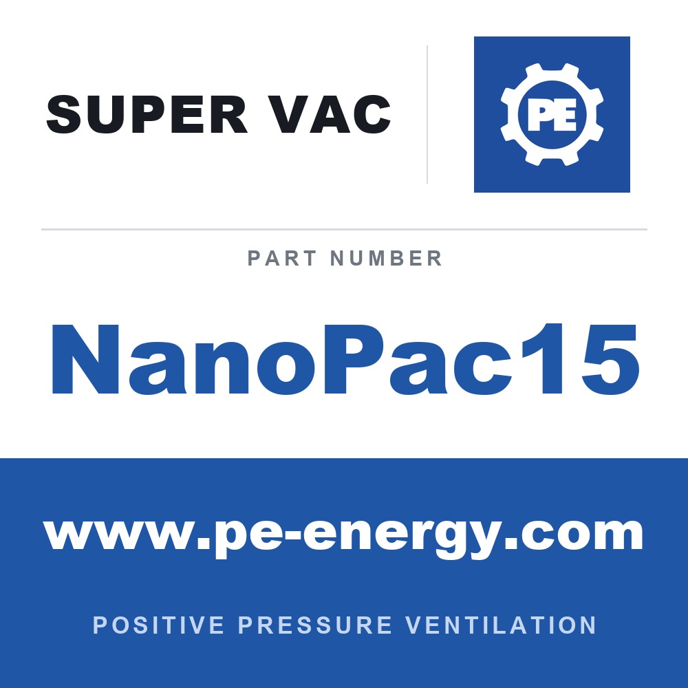 Super Vac NanoPac15 - Super Vac NanoPac15 8" Nano with 15 Ft. of Conductive Duct