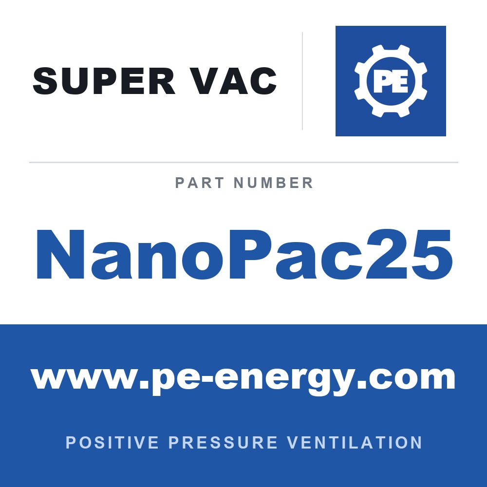 Super Vac NanoPac25 - Super Vac NanoPac25 8" Nano with 25 Ft. of Conductive Duct