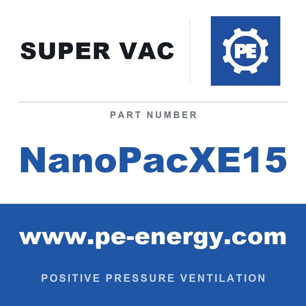 Super Vac NanoPacXE15 - Super Vac NanoPacXE15 8" Nano with 15 Ft. of Conductive Duct
